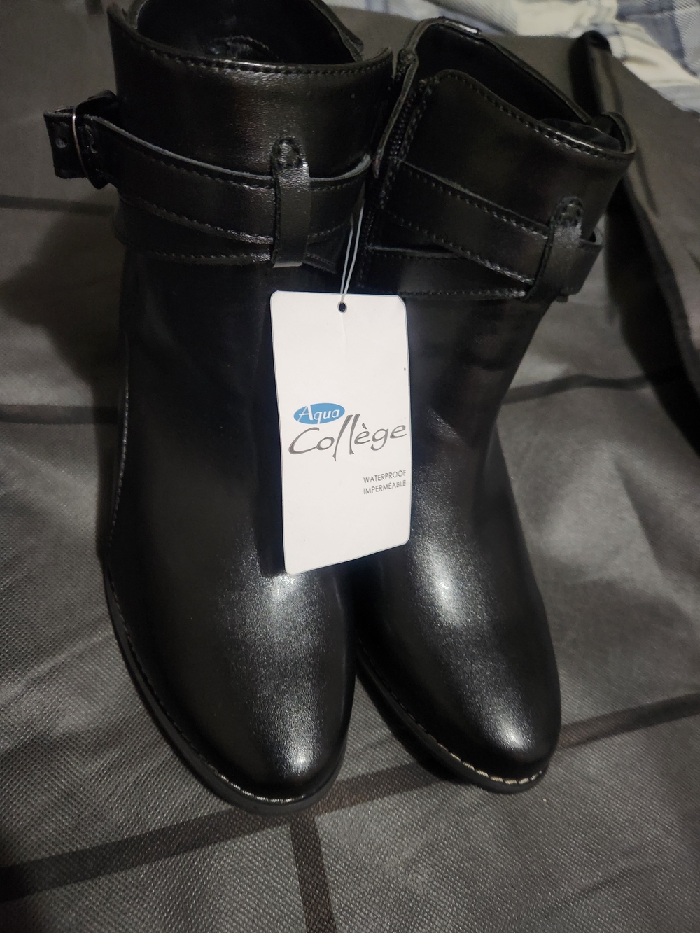Aqua College Black Waterproof Ankle Boots for Women (NWT)